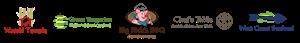 Restaurant Black and Red Chicken Logo
