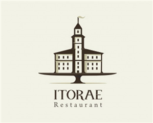 Restaurant Logo With Green H and Red Line